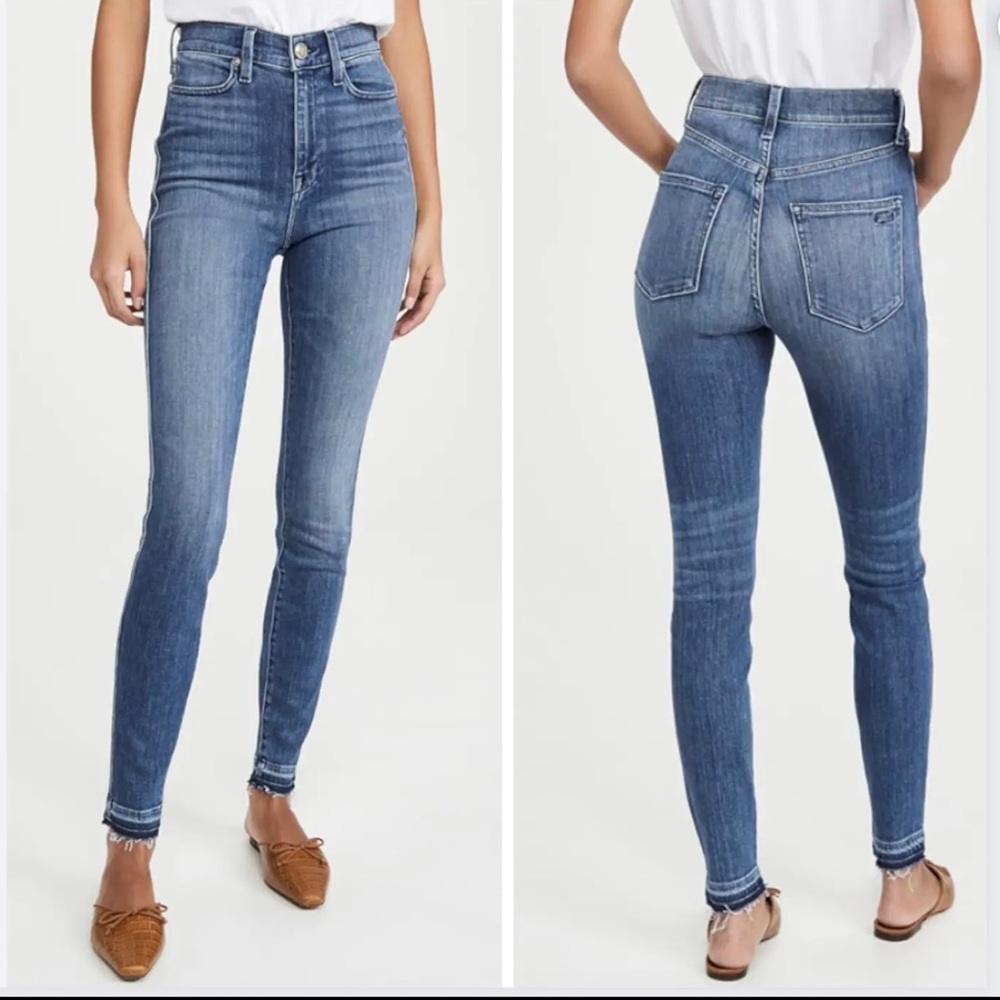 AYR Womens The Riser Frayed denim Jeans Size W 30 L 26